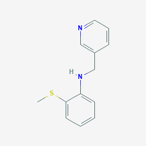 molecular formula C13H14N2S B7557353 2-methylsulfanyl-N-(pyridin-3-ylmethyl)aniline 