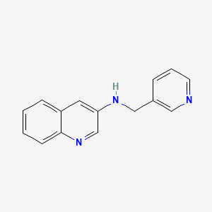 molecular formula C15H13N3 B7557397 N-(pyridin-3-ylmethyl)quinolin-3-amine 