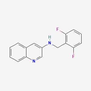 molecular formula C16H12F2N2 B7557398 N-[(2,6-difluorophenyl)methyl]quinolin-3-amine 