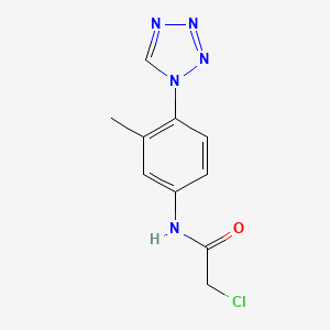 molecular formula C10H10ClN5O B7557410 2-chloro-N-[3-methyl-4-(tetrazol-1-yl)phenyl]acetamide 