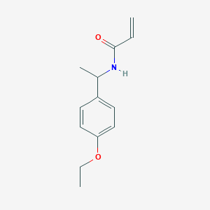 molecular formula C13H17NO2 B7557466 N-[1-(4-ethoxyphenyl)ethyl]prop-2-enamide 