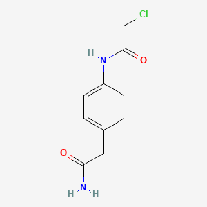molecular formula C10H11ClN2O2 B7557553 p-Chloracetylaminophenylacetamid 