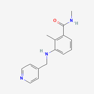 molecular formula C15H17N3O B7557606 N,2-dimethyl-3-(pyridin-4-ylmethylamino)benzamide 