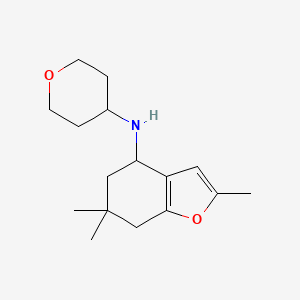 2,6,6-trimethyl-N-(oxan-4-yl)-5,7-dihydro-4H-1-benzofuran-4-amine