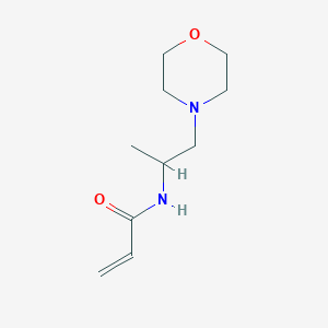 molecular formula C10H18N2O2 B7557675 N-(1-morpholin-4-ylpropan-2-yl)prop-2-enamide 