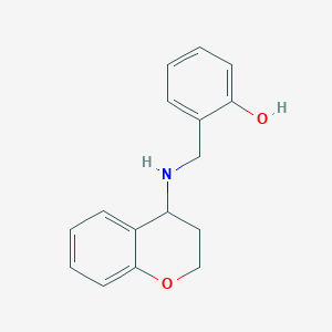 molecular formula C16H17NO2 B7557677 2-[(3,4-dihydro-2H-chromen-4-ylamino)methyl]phenol 
