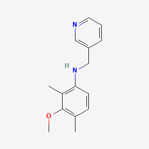 molecular formula C15H18N2O B7557689 3-methoxy-2,4-dimethyl-N-(pyridin-3-ylmethyl)aniline 