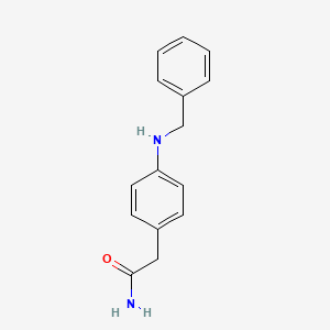 molecular formula C15H16N2O B7557706 2-[4-(苯甲胺)苯基]乙酰胺 