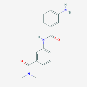molecular formula C16H17N3O2 B7557791 3-amino-N-[3-(dimethylcarbamoyl)phenyl]benzamide 