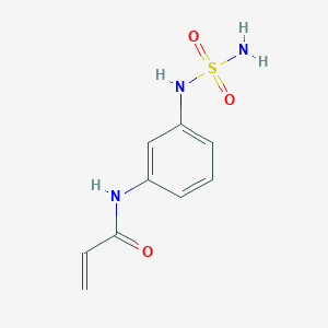 molecular formula C9H11N3O3S B7557843 N-[3-(sulfamoylamino)phenyl]prop-2-enamide 