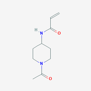 molecular formula C10H16N2O2 B7557857 N-(1-acetylpiperidin-4-yl)prop-2-enamide 