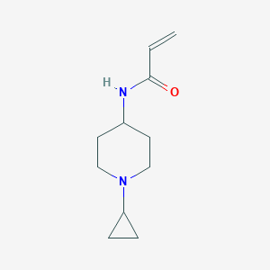 molecular formula C11H18N2O B7557877 N-(1-cyclopropylpiperidin-4-yl)prop-2-enamide 