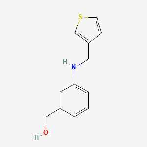molecular formula C12H13NOS B7557899 [3-(Thiophen-3-ylmethylamino)phenyl]methanol 