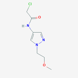 2-chloro-N-[1-(2-methoxyethyl)pyrazol-4-yl]acetamide