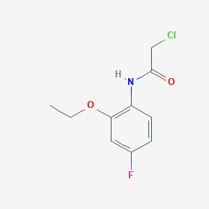 molecular formula C10H11ClFNO2 B7557939 2-chloro-N-(2-ethoxy-4-fluorophenyl)acetamide 