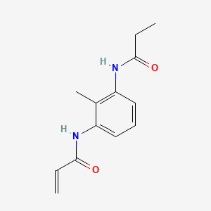 molecular formula C13H16N2O2 B7557968 N-[2-methyl-3-(prop-2-enoylamino)phenyl]propanamide 