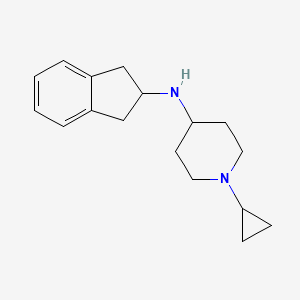 molecular formula C17H24N2 B7557980 1-cyclopropyl-N-(2,3-dihydro-1H-inden-2-yl)piperidin-4-amine 
