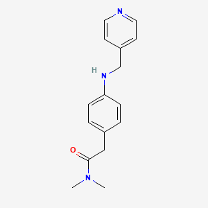 molecular formula C16H19N3O B7558015 N,N-dimethyl-2-[4-(pyridin-4-ylmethylamino)phenyl]acetamide 