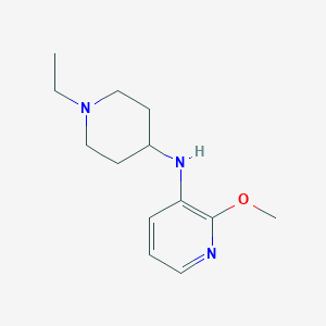 molecular formula C13H21N3O B7558042 N-(1-ethylpiperidin-4-yl)-2-methoxypyridin-3-amine 