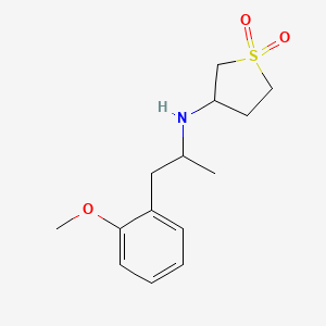 N-[1-(2-methoxyphenyl)propan-2-yl]-1,1-dioxothiolan-3-amine