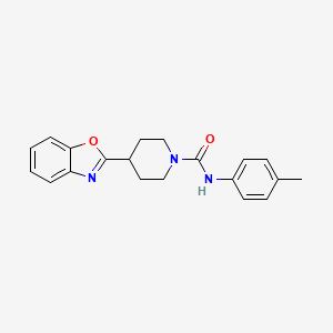 molecular formula C20H21N3O2 B7558187 4-(1,3-benzoxazol-2-yl)-N-(4-methylphenyl)piperidine-1-carboxamide 
