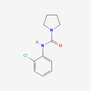 molecular formula C11H13ClN2O B7558218 N-(2-Chlorophenyl)-1-pyrrolidinecarboxamide 