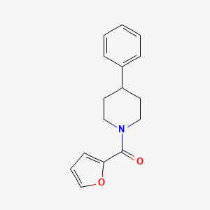 molecular formula C16H17NO2 B7558221 Furan-2-yl-(4-phenylpiperidin-1-yl)methanone 