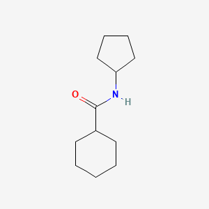 molecular formula C12H21NO B7558237 N-cyclopentylcyclohexanecarboxamide 