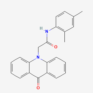 molecular formula C23H20N2O2 B7558316 N-(2,4-dimethylphenyl)-2-(9-oxoacridin-10-yl)acetamide 