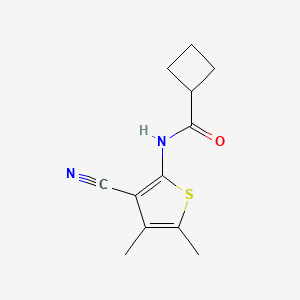 N-(3-cyano-4,5-dimethylthiophen-2-yl)cyclobutanecarboxamide