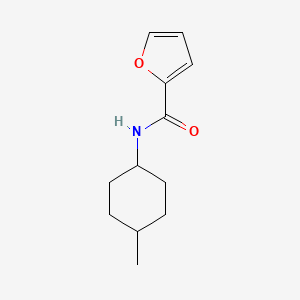molecular formula C12H17NO2 B7558412 N-(4-methylcyclohexyl)furan-2-carboxamide 