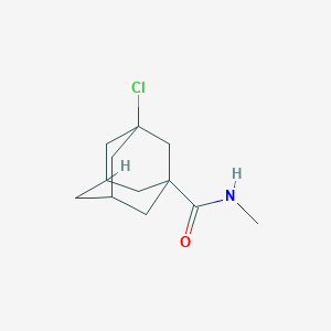 molecular formula C12H18ClNO B7558419 3-chloro-N-methyladamantane-1-carboxamide 