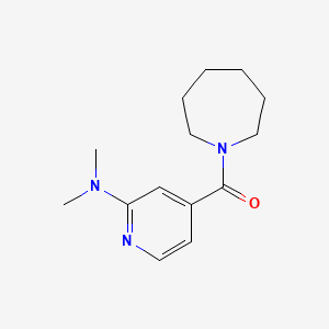 molecular formula C14H21N3O B7558455 Azepan-1-yl-[2-(dimethylamino)pyridin-4-yl]methanone 