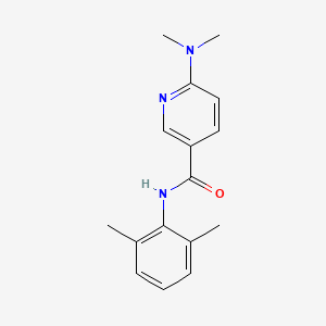 molecular formula C16H19N3O B7558524 6-(dimethylamino)-N-(2,6-dimethylphenyl)pyridine-3-carboxamide 