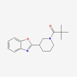 1-[3-(1,3-Benzoxazol-2-yl)piperidin-1-yl]-2,2-dimethylpropan-1-one