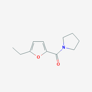 molecular formula C11H15NO2 B7558553 (5-Ethylfuran-2-yl)-pyrrolidin-1-ylmethanone 