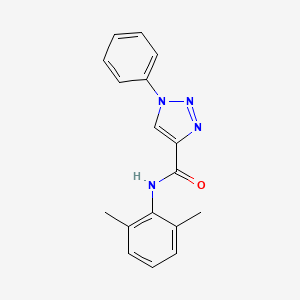 molecular formula C17H16N4O B7558560 N-(2,6-dimethylphenyl)-1-phenyltriazole-4-carboxamide 
