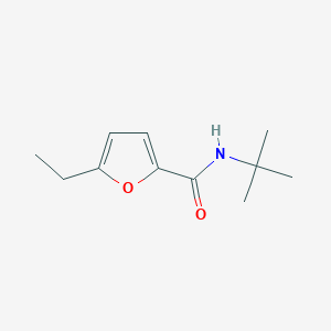 molecular formula C11H17NO2 B7558576 N-tert-butyl-5-ethylfuran-2-carboxamide 