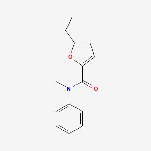 molecular formula C14H15NO2 B7558621 5-ethyl-N-methyl-N-phenylfuran-2-carboxamide 