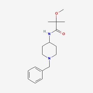 molecular formula C17H26N2O2 B7558653 N-(1-benzylpiperidin-4-yl)-2-methoxy-2-methylpropanamide 