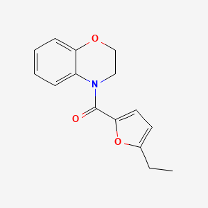 molecular formula C15H15NO3 B7558664 2,3-Dihydro-1,4-benzoxazin-4-yl-(5-ethylfuran-2-yl)methanone 