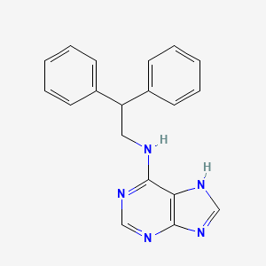 N-(2,2-diphenylethyl)-7H-purin-6-amine