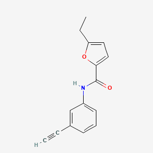 molecular formula C15H13NO2 B7558679 5-ethyl-N-(3-ethynylphenyl)furan-2-carboxamide 