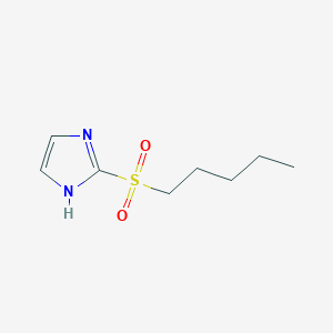 molecular formula C8H14N2O2S B7558690 2-pentylsulfonyl-1H-imidazole 