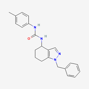 molecular formula C22H24N4O B7558716 1-(1-Benzyl-4,5,6,7-tetrahydroindazol-4-yl)-3-(4-methylphenyl)urea 