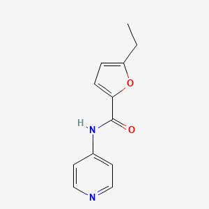 molecular formula C12H12N2O2 B7558774 5-ethyl-N-pyridin-4-ylfuran-2-carboxamide 