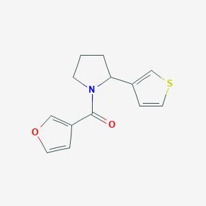 molecular formula C13H13NO2S B7558825 Furan-3-yl-(2-thiophen-3-ylpyrrolidin-1-yl)methanone 