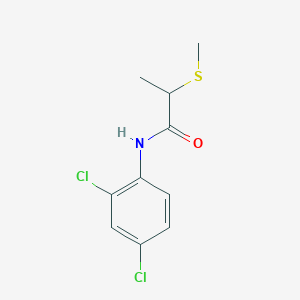 molecular formula C10H11Cl2NOS B7558833 N-(2,4-dichlorophenyl)-2-methylsulfanylpropanamide 