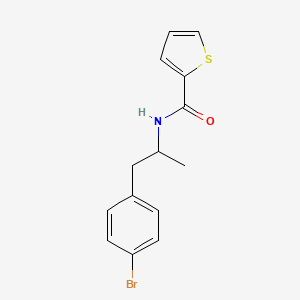 N-[1-(4-bromophenyl)propan-2-yl]thiophene-2-carboxamide