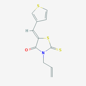 molecular formula C11H9NOS3 B7559000 (5Z)-3-allyl-5-(thien-3-ylmethylene)-2-thioxo-1,3-thiazolidin-4-one 